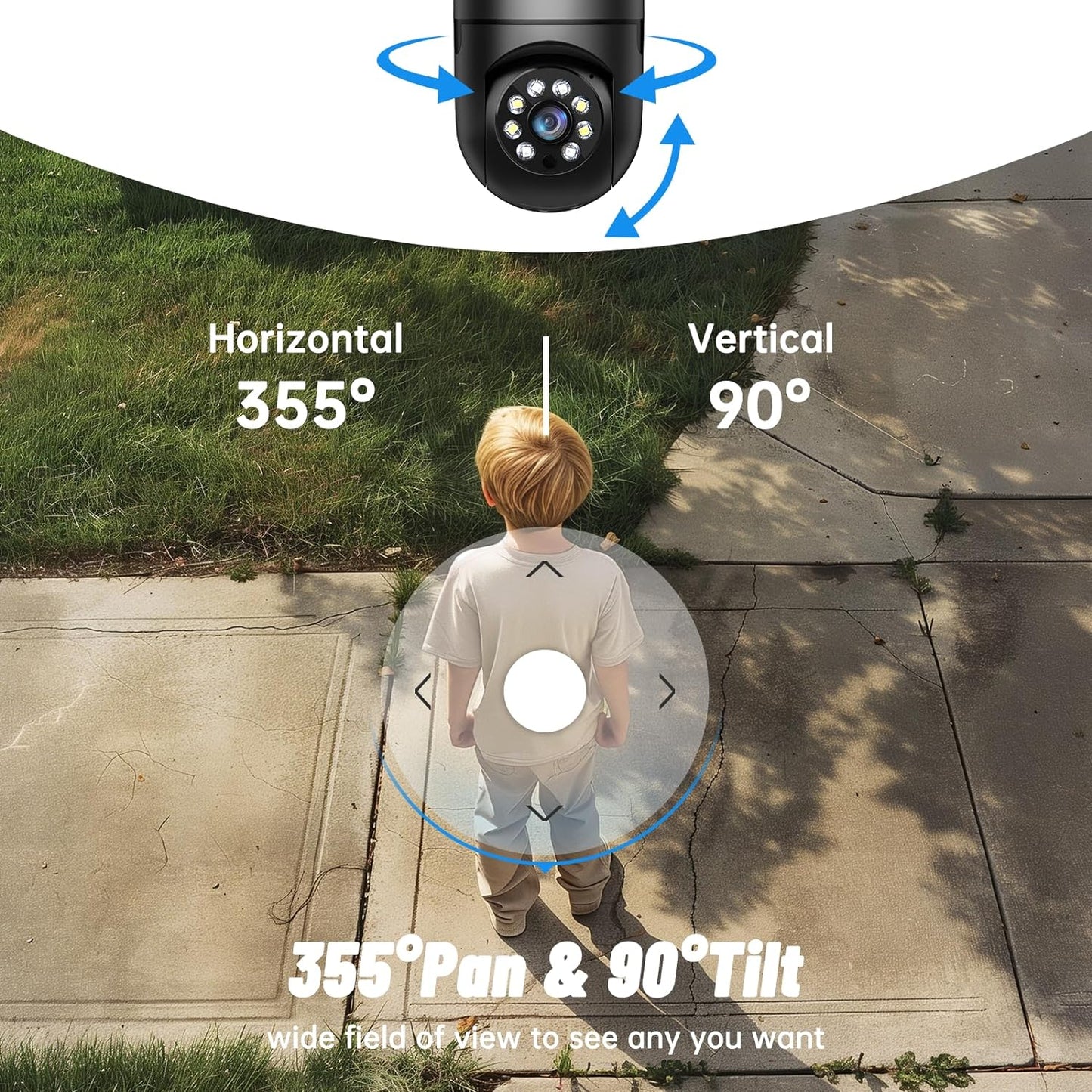 Light Bulb Security Camera 2.4GHz 5G WiFi Outdoor, 1080P E27 Light Socket Security Camera, Indoor 360 Home Security Cameras